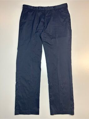 Louis Castel Men's Navy Blue Tech Performance Stretch Chino Golf Pants